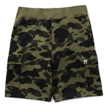 A Bathing Ape 1st Camo 6Pocket Sweat Shorts - Green Camo