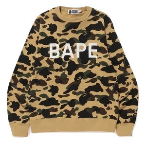 Bape 1st Camo Crewneck - Yellow Camo
