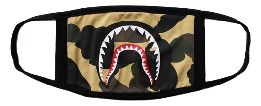 A Bathing Ape 1st Camo Shark Mask - Yellow Camo