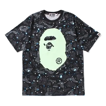 A Bathing Ape Big Ape Tee - Space Camo Bape