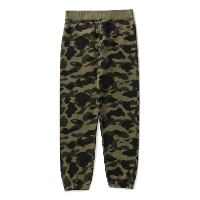 Bape 1st Camo Slim Sweat Pants - Green Camo