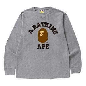 A Bathing Ape College Long Sleeve - Grey