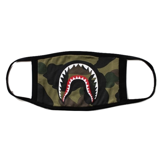 A Bathing Ape 1st Camo Shark Mask - Dark Green Camo