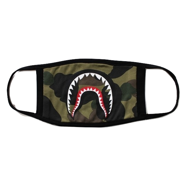 A Bathing Ape 1st Camo Shark Mask - Dark Green Camo