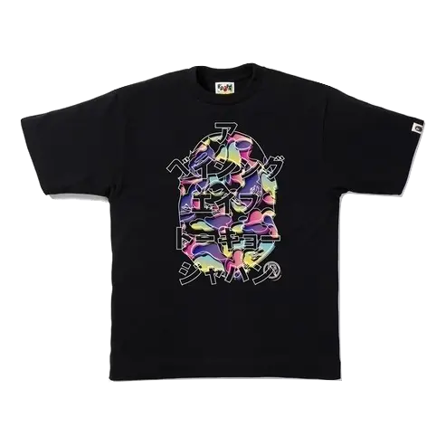 A Bathing Ape Katakana Tee - Black Bape