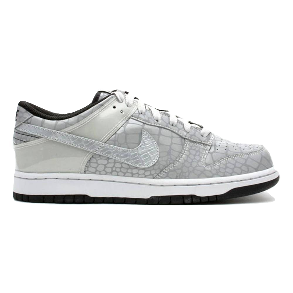 Nike Dunk Low - Metallic Silver/Black-Neutral Grey - Used