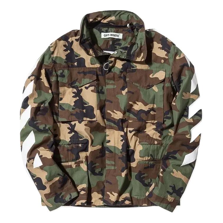 OFF-WHITE Camouflage M65 Jacket - Green Camo OFF-WHITE