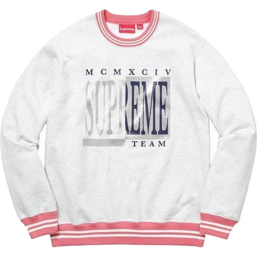 Supreme Team Crewneck - Ash Grey - Used
