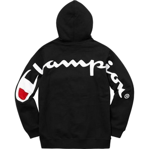 Supreme Champion Hooded Sweatshirt - Black - Used