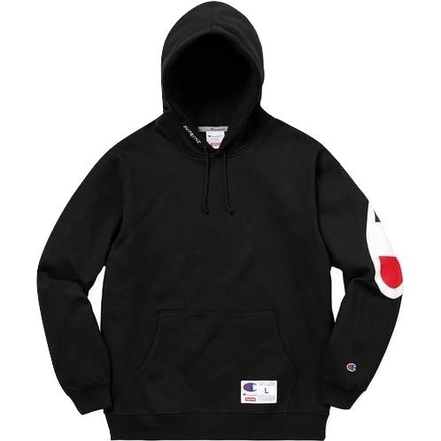 Supreme Champion Hooded Sweatshirt - Black Supreme