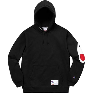 Supreme Champion Hooded Sweatshirt - Black Supreme