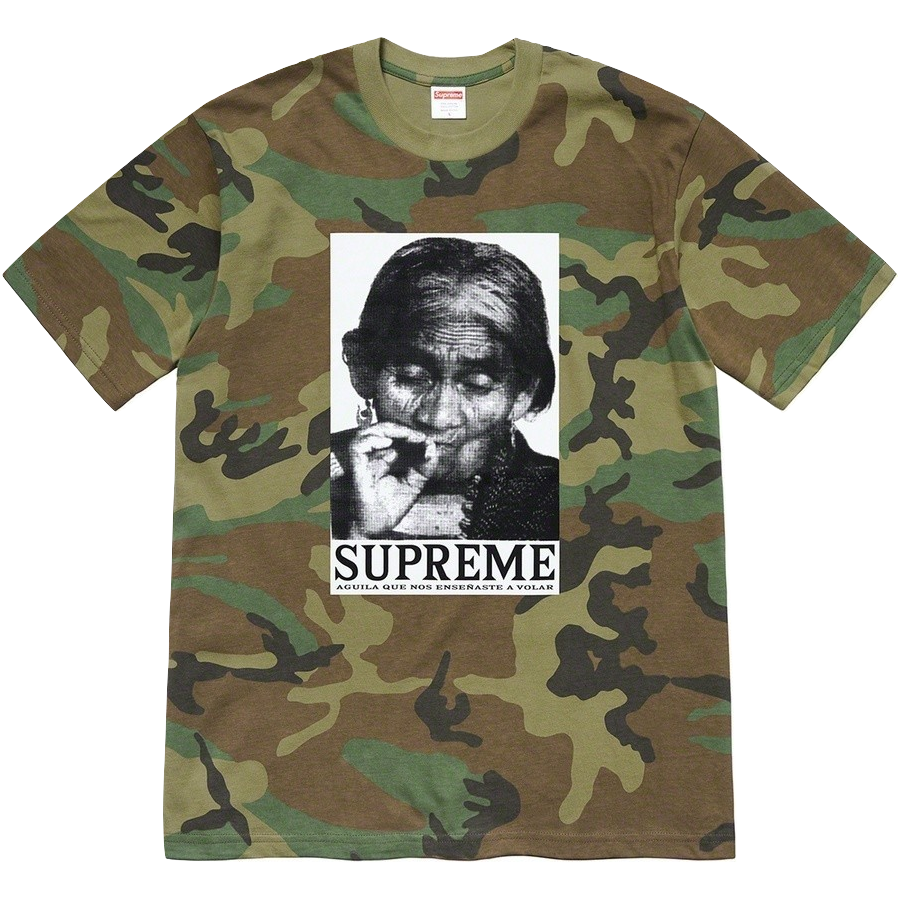 Supreme Aguila Tee - Woodland Camo
