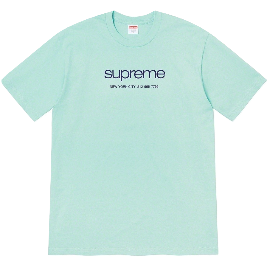 Supreme Shop Tee - Light Teal Supreme