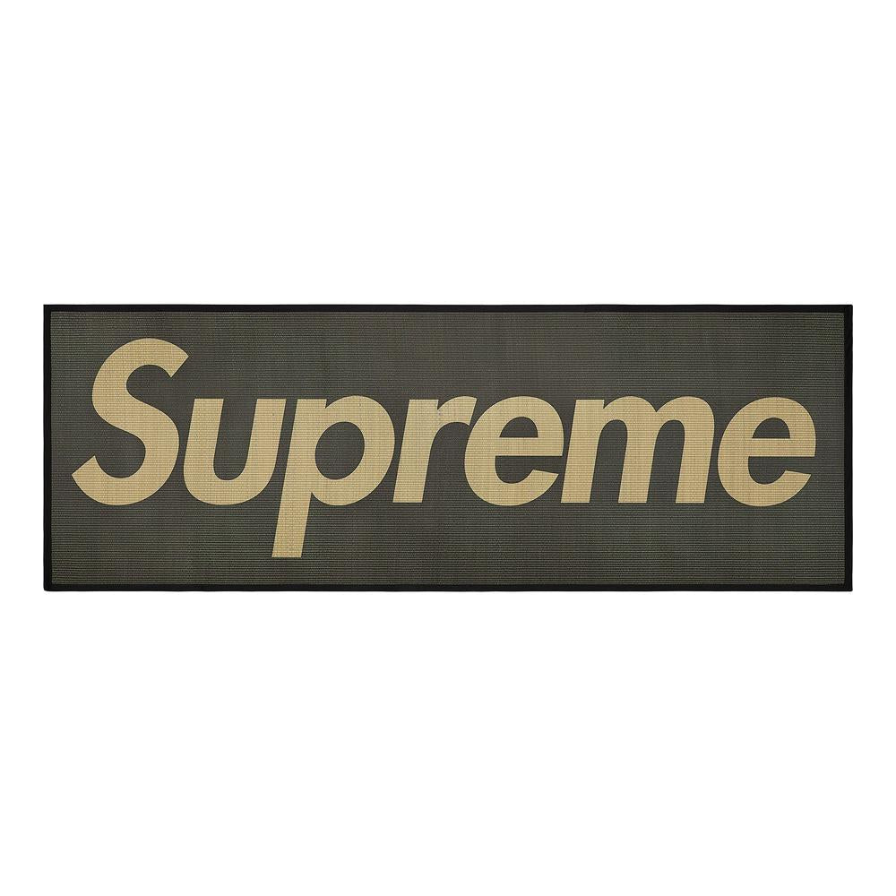 Supreme Woven Straw Mat - Black Supreme