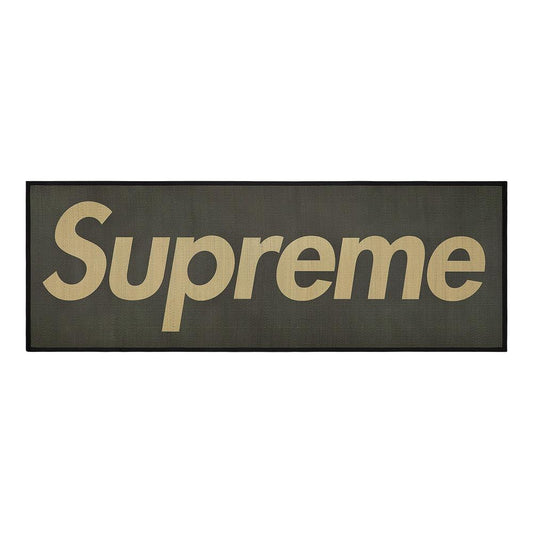 Supreme Woven Straw Mat - Black