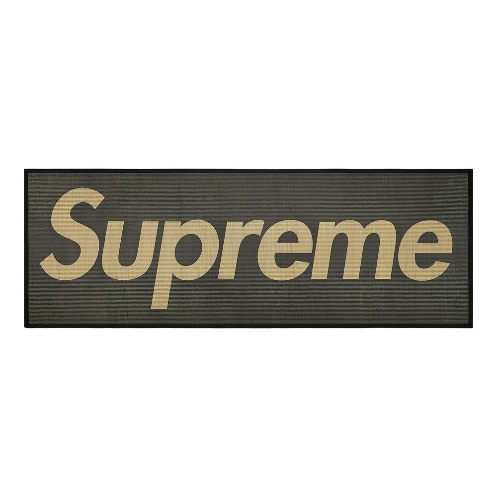 Supreme Woven Straw Mat - Black