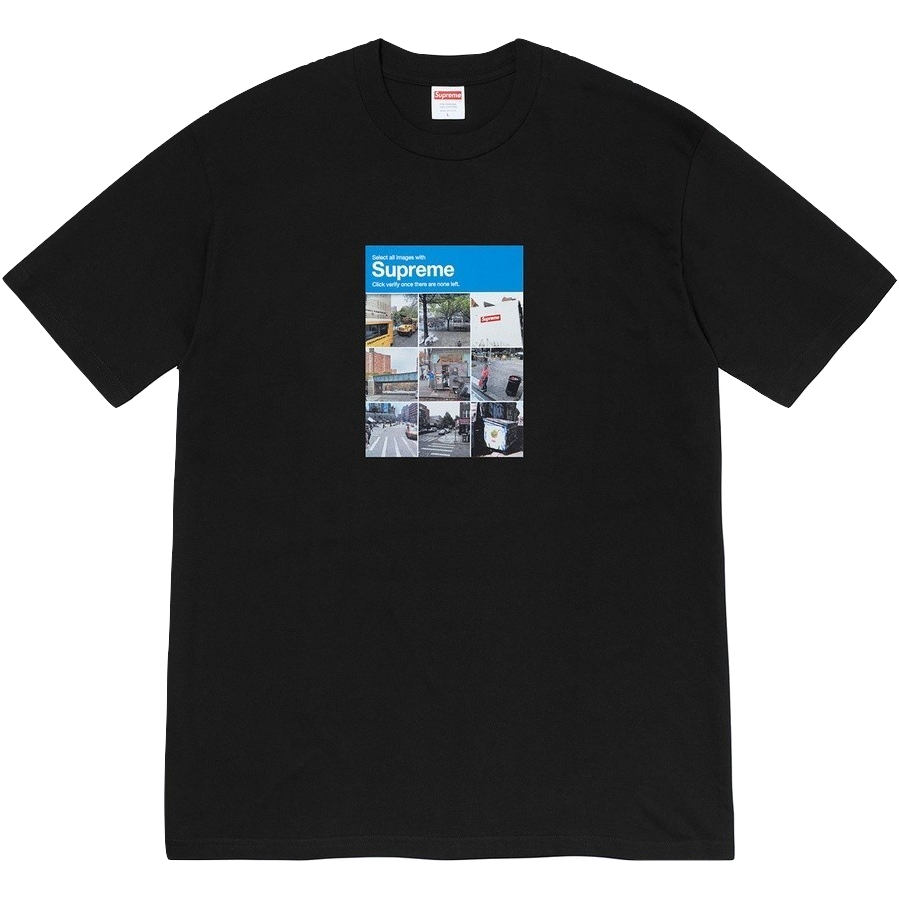 Supreme Verify Tee - Black Supreme