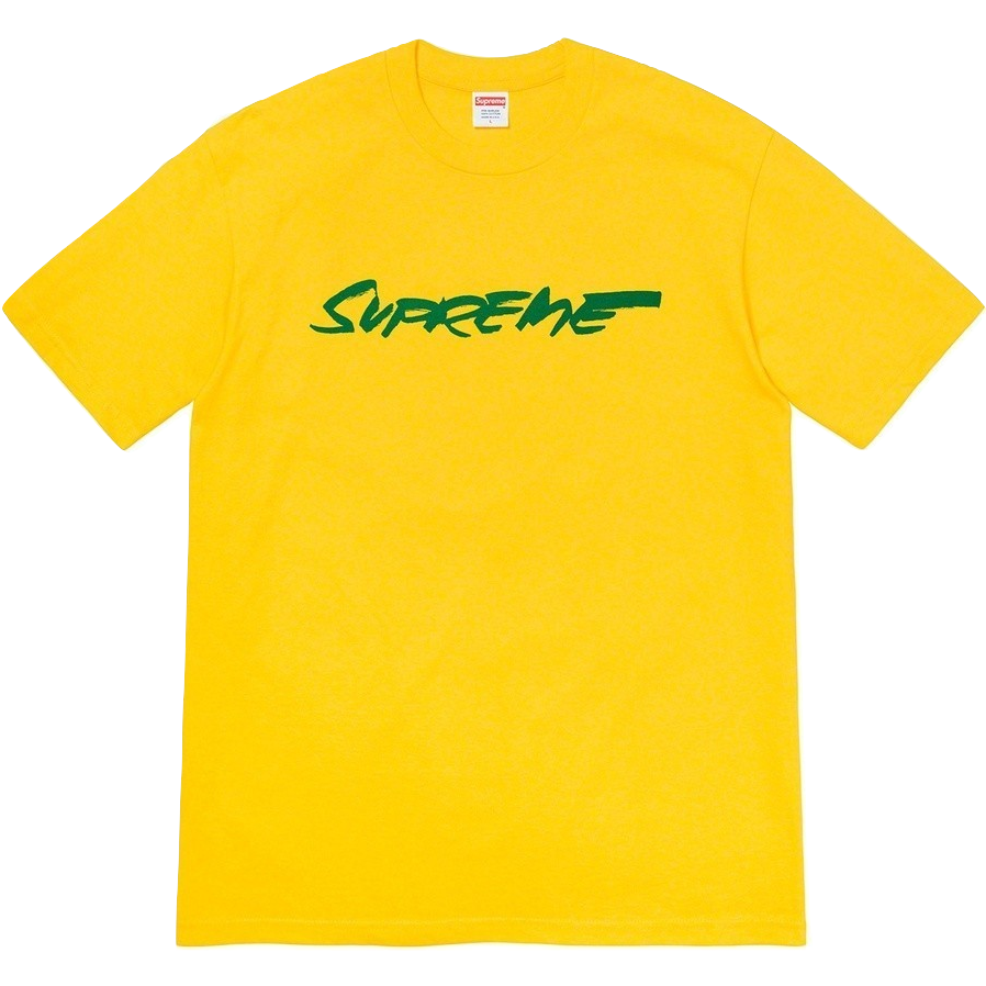 Supreme Futura Logo Tee - Yellow FW20 Supreme