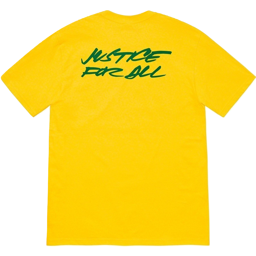 Supreme Futura Logo Tee - Yellow FW20 Supreme