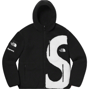 Supreme x The North Face S Logo Hooded Fleece Jacket - Black Supreme