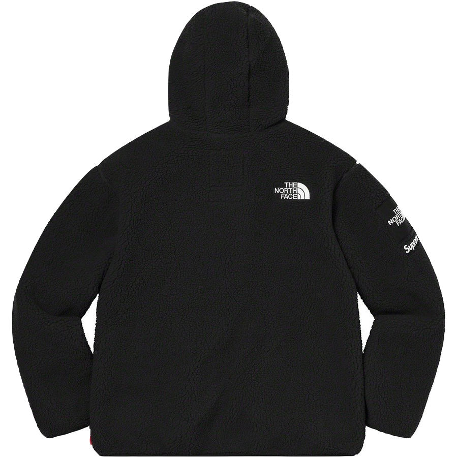 Supreme x The North Face S Logo Hooded Fleece Jacket - Black Supreme x The North Face S Logo Hooded Fleece Jacket - Black