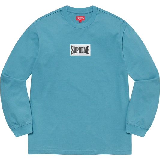 Supreme Woven Label L/S Top - Slate