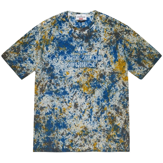 Supreme x Stone Island Embroidered S/S Top - Dark Blue