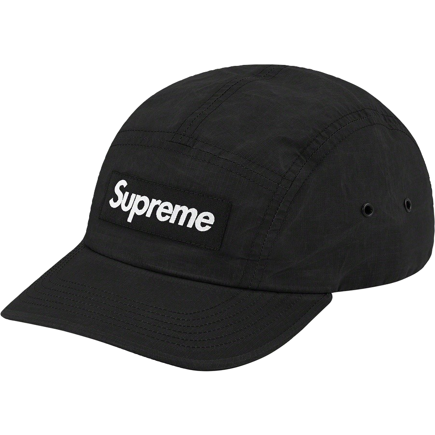 Supreme Dry Wax Cotton Camp Cap - Black Supreme