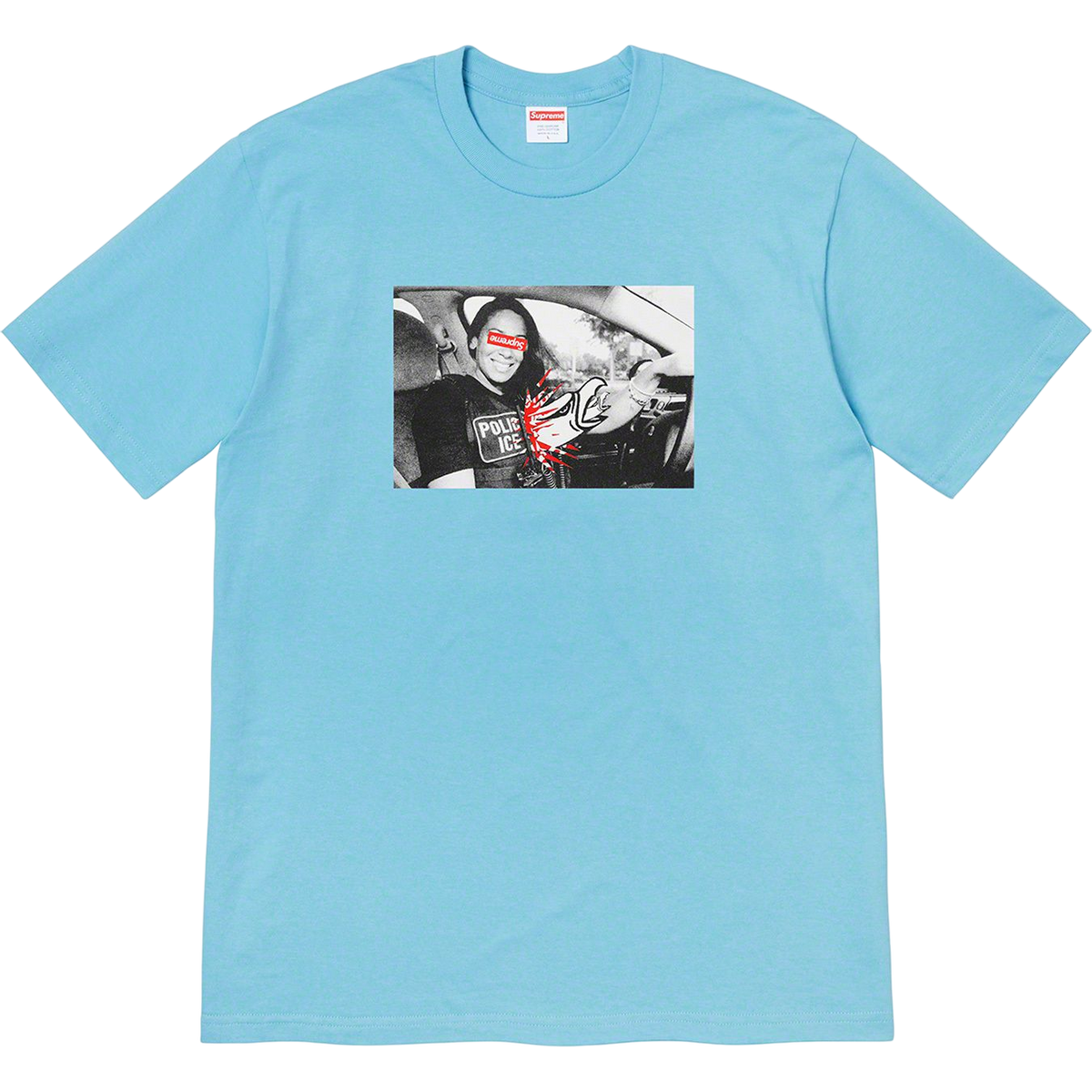 Supreme x ANTIHERO ICE Tee - Light Slate - Used Supreme