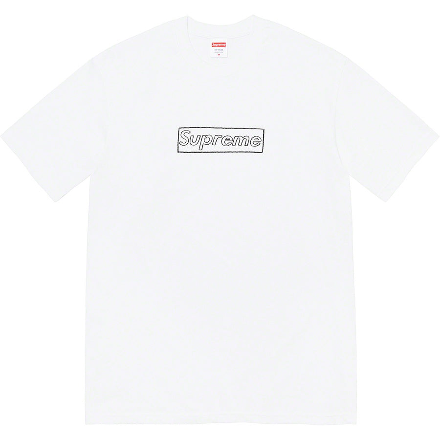 Supreme x KAWS Chalk Logo Tee - White