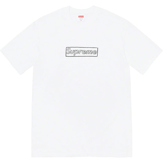 Supreme x KAWS Chalk Logo Tee - White - Used