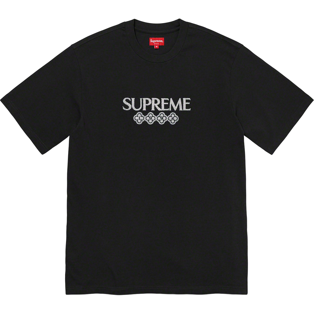 Supreme Glitter S/S Top - Black
