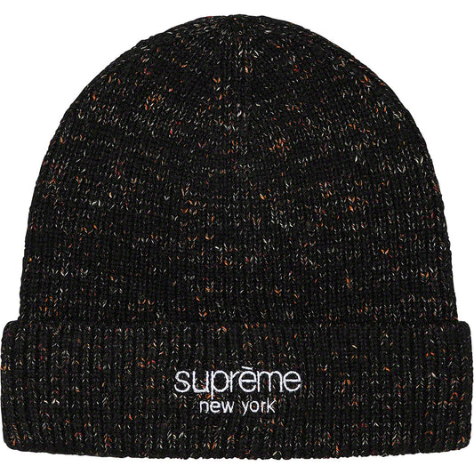 Supreme Rainbow Speckle Beanie FW21 - Black Supreme