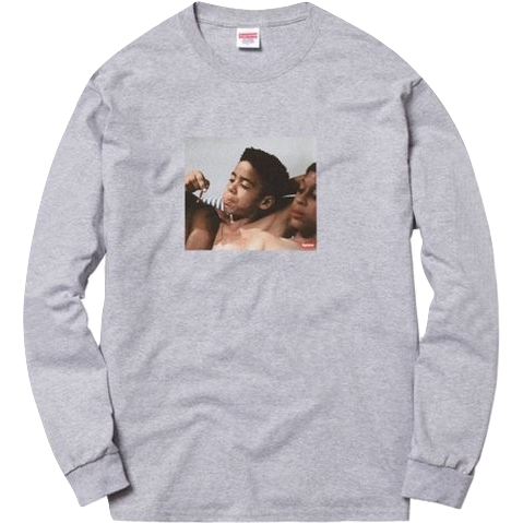 Supreme Kids Blunt L/S Tee - Grey