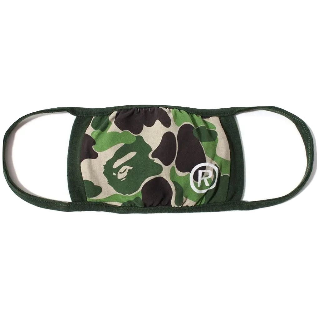 A Bathing Ape ABC Mask - Green Bape