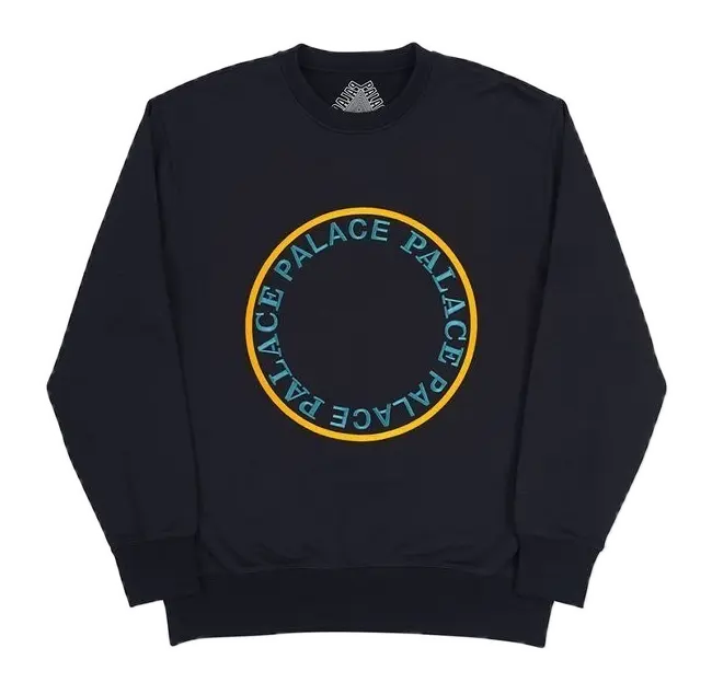 Palace Sircle Crewneck - Black Palace