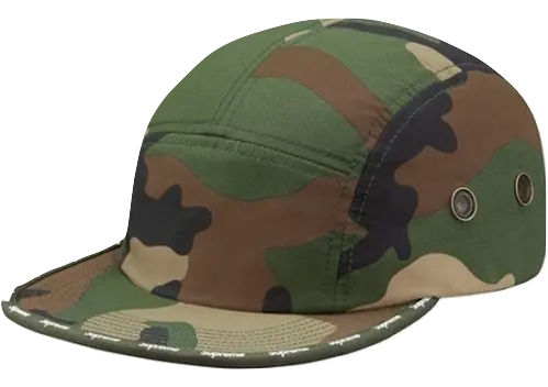 Supreme Visor Logo Tape Camp Cap - Green Supreme