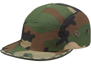 Supreme Visor Logo Tape Camp Cap - Green - Used
