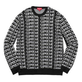 Supreme Repeat Sweater - Black