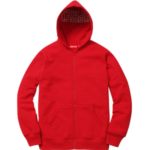 Supreme split hood top zip up