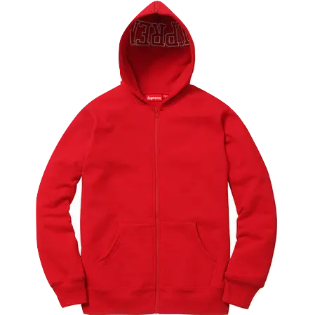 Supreme Split Hood Zip Up Jacket - Red - Used Supreme