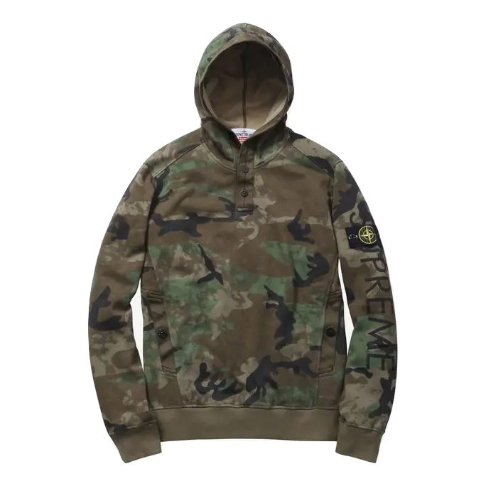 Supreme x Stone Island Hoodie - Camo Supreme