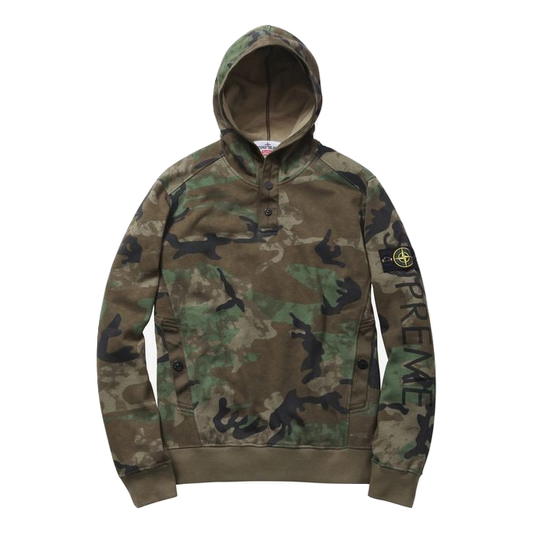 Supreme x Stone Island Hoodie - Camo - Used