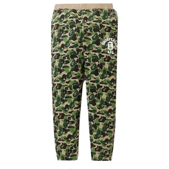 Bape x Undefeated ABC Sweatpants - Green Camo Bape