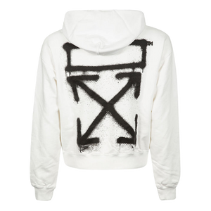 Off-White Spray Painting Over Hoodie - White/Black