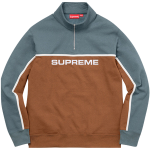 Supreme 2 -Tone Half Zip Sweatshirt