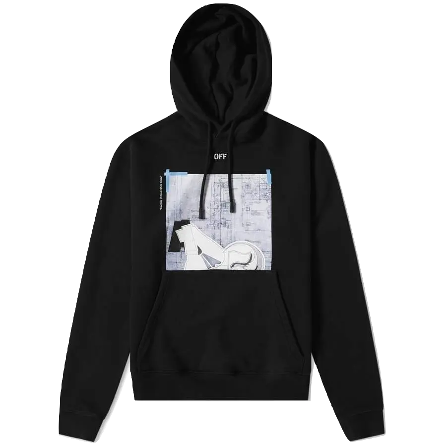 OFF-WHITE SQUARE OVER HOODIE - Black OFF-WHITE