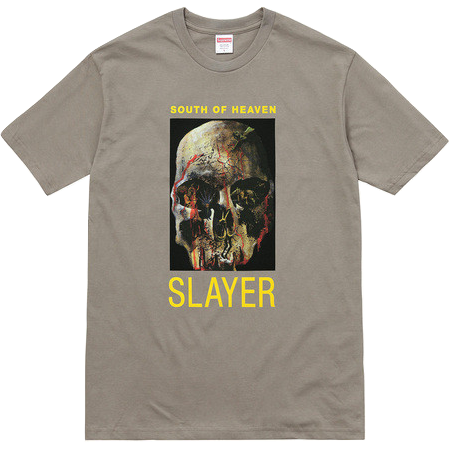 Supreme x Slayer South of Heaven Tee -Stone -Consignment