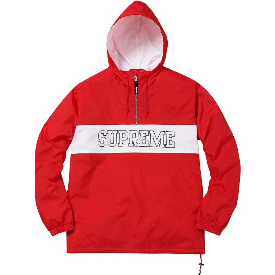 Supreme Nylon Ripstop Pullover - Red Supreme