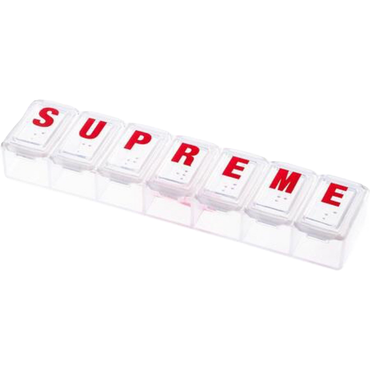 Supreme Weekday Pillbox - Clear Supreme